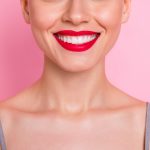 Close Up Cropped Photo Of Cheerful Girl Visit Dental Medical Clinic Have Implantology Procedure Veneers Enjoy Her Teeth Strong White Fresh Breathing Isolated Over Pink Color Background